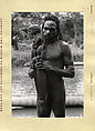 Ndanim of Omadesep Holding a Paint Vessel (jifoi), Photographed by Michael Clark Rockefeller, Gelatin silver print